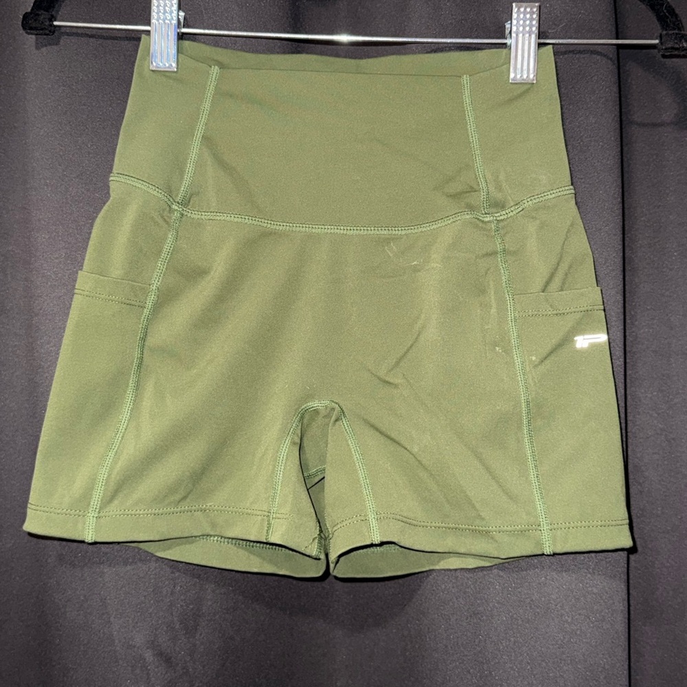 Women's Athletic Shorts in Olive Green